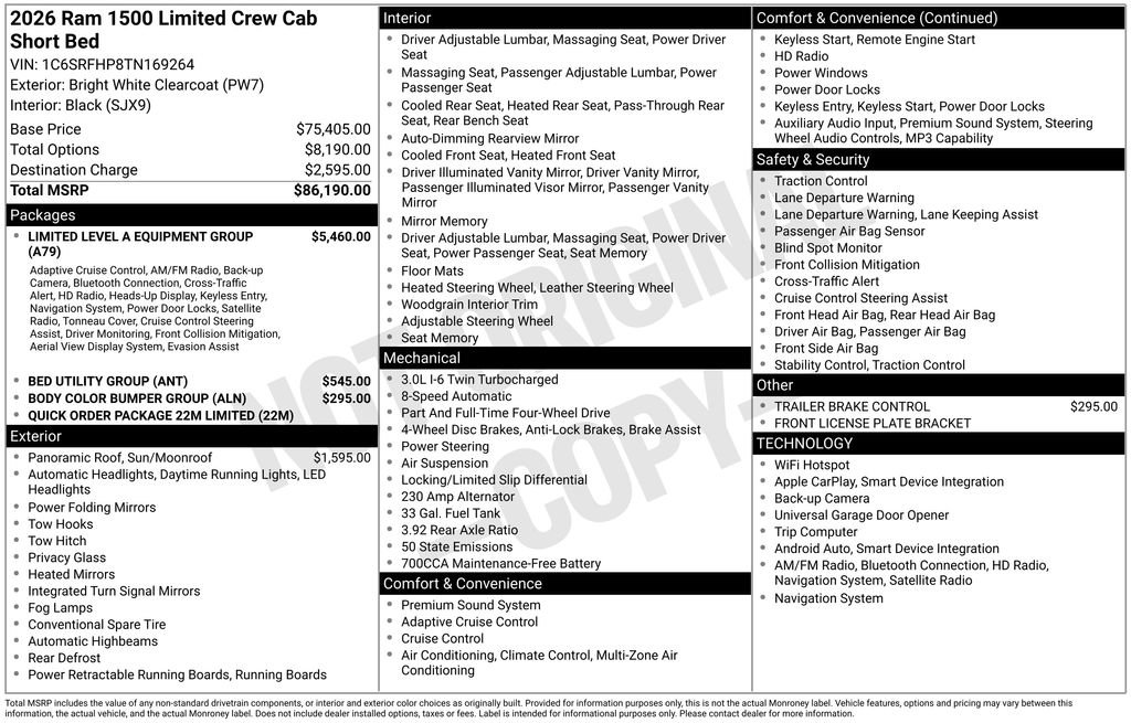 New 2026 RAM 1500 Limited image 6