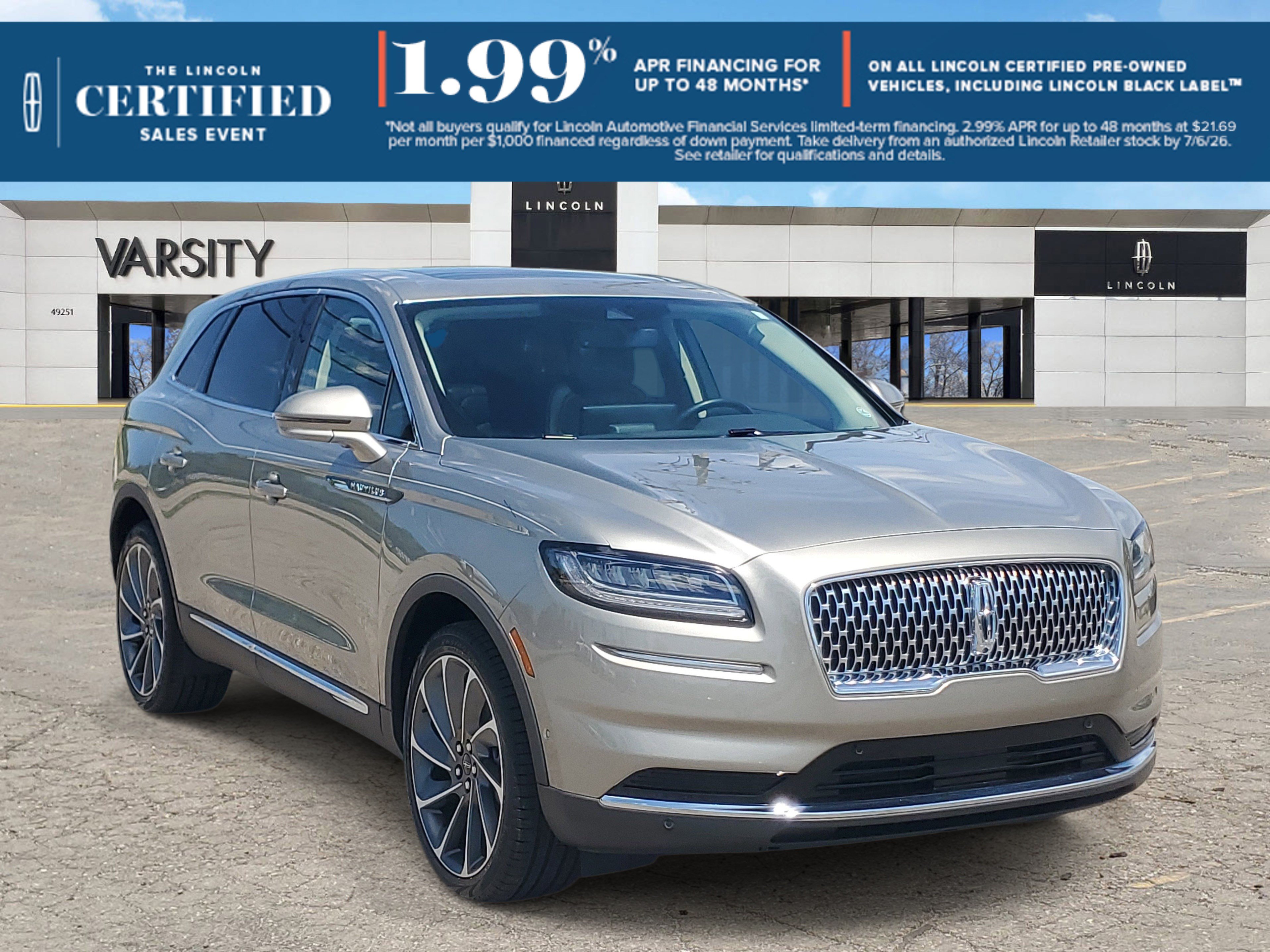 Certified 2023 Lincoln Nautilus Reserve w/ Equipment Group 201A