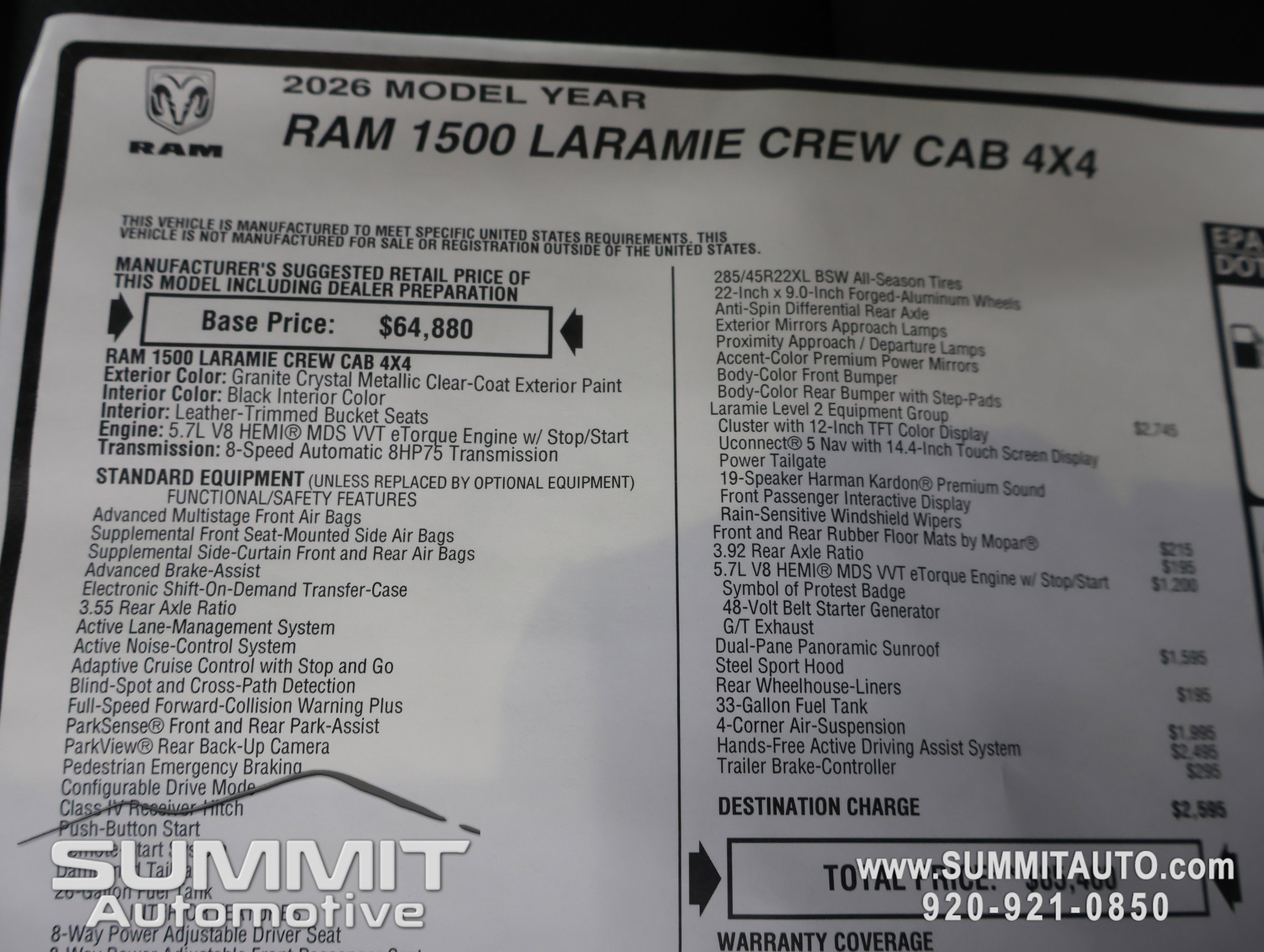New 2026 RAM 1500 Laramie w/ Night Edition image 43
