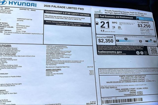 New 2026 Hyundai Palisade Limited image 13