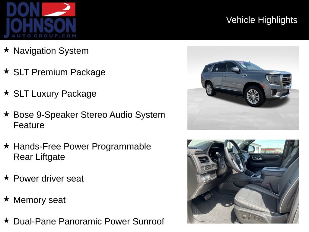 Used 2022 GMC Yukon SLT w/ SLT Premium Package AWD/4WD image 6