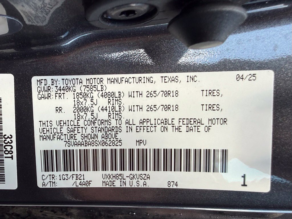 Used 2025 Toyota Sequoia SR5 AWD/4WD image 34