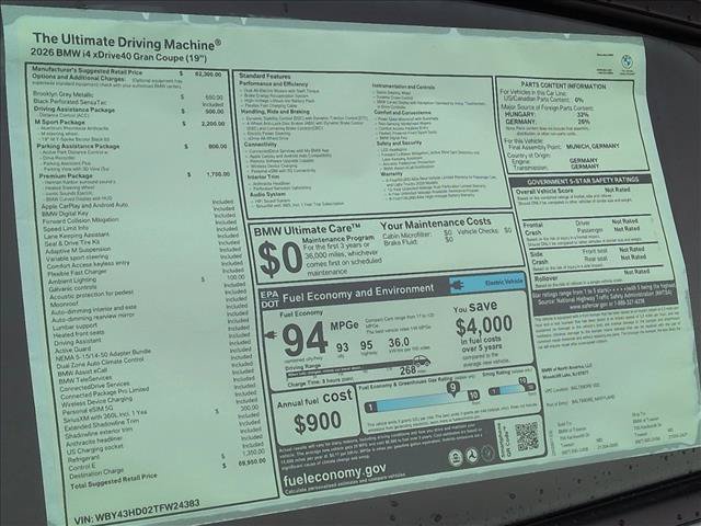 Used 2026 BMW i4 xDrive40i w/ M Sport Package AWD/4WD image 18