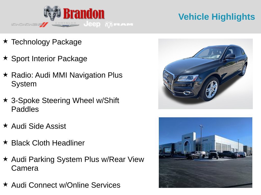 Used 2015 Audi Q5 3.0T Premium Plus w/ Technology Package AWD/4WD image 2
