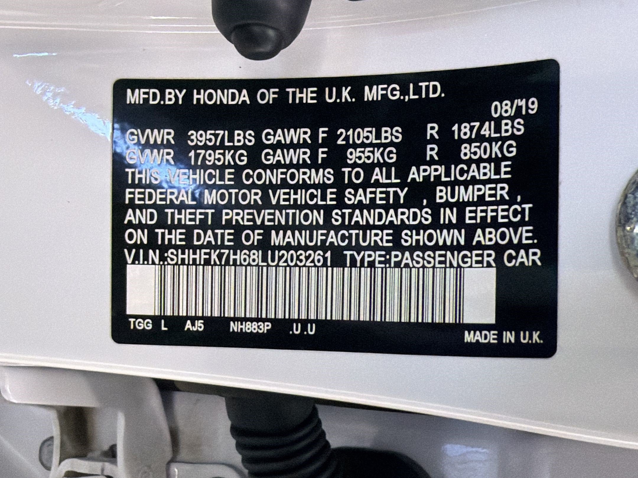 Used 2020 Honda Civic EX image 18