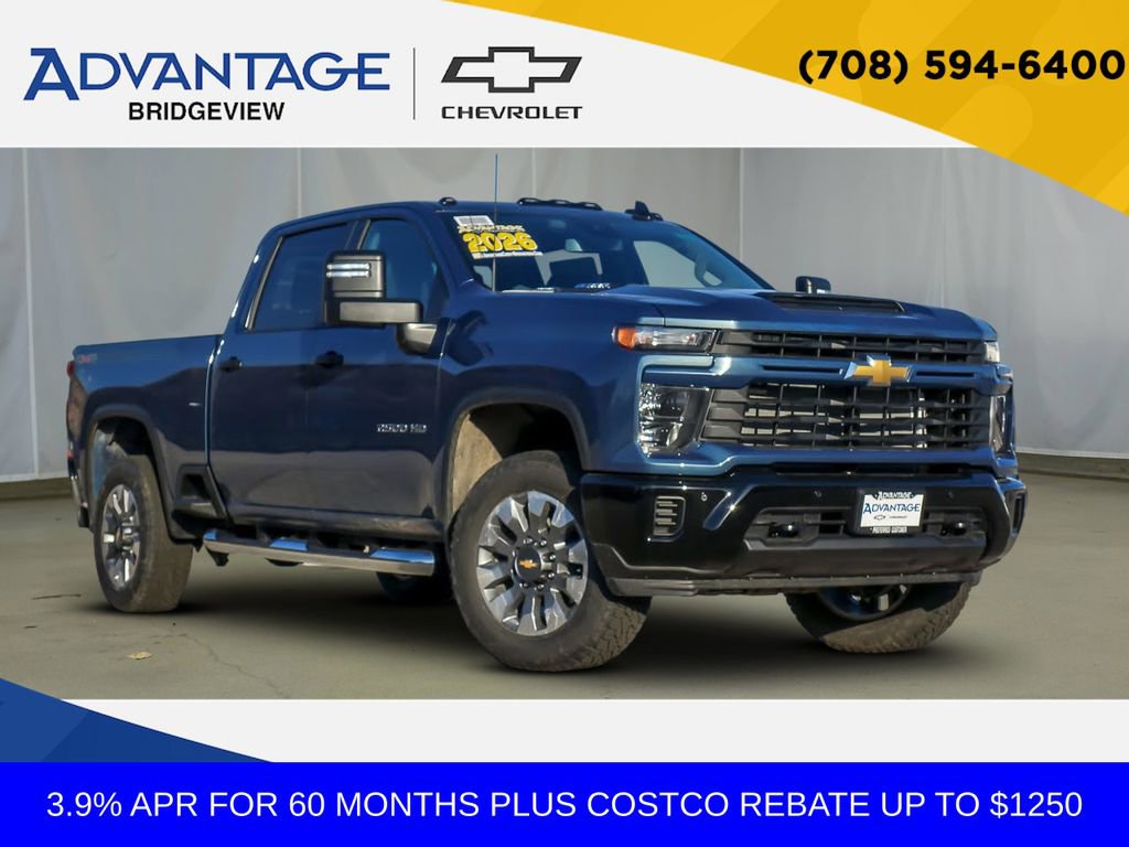 New 2026 Chevrolet Silverado 2500 Custom w/ Custom Value Package AWD/4WD image 1