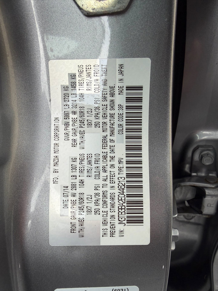 Used 2014 MAZDA CX-9 Sport image 16