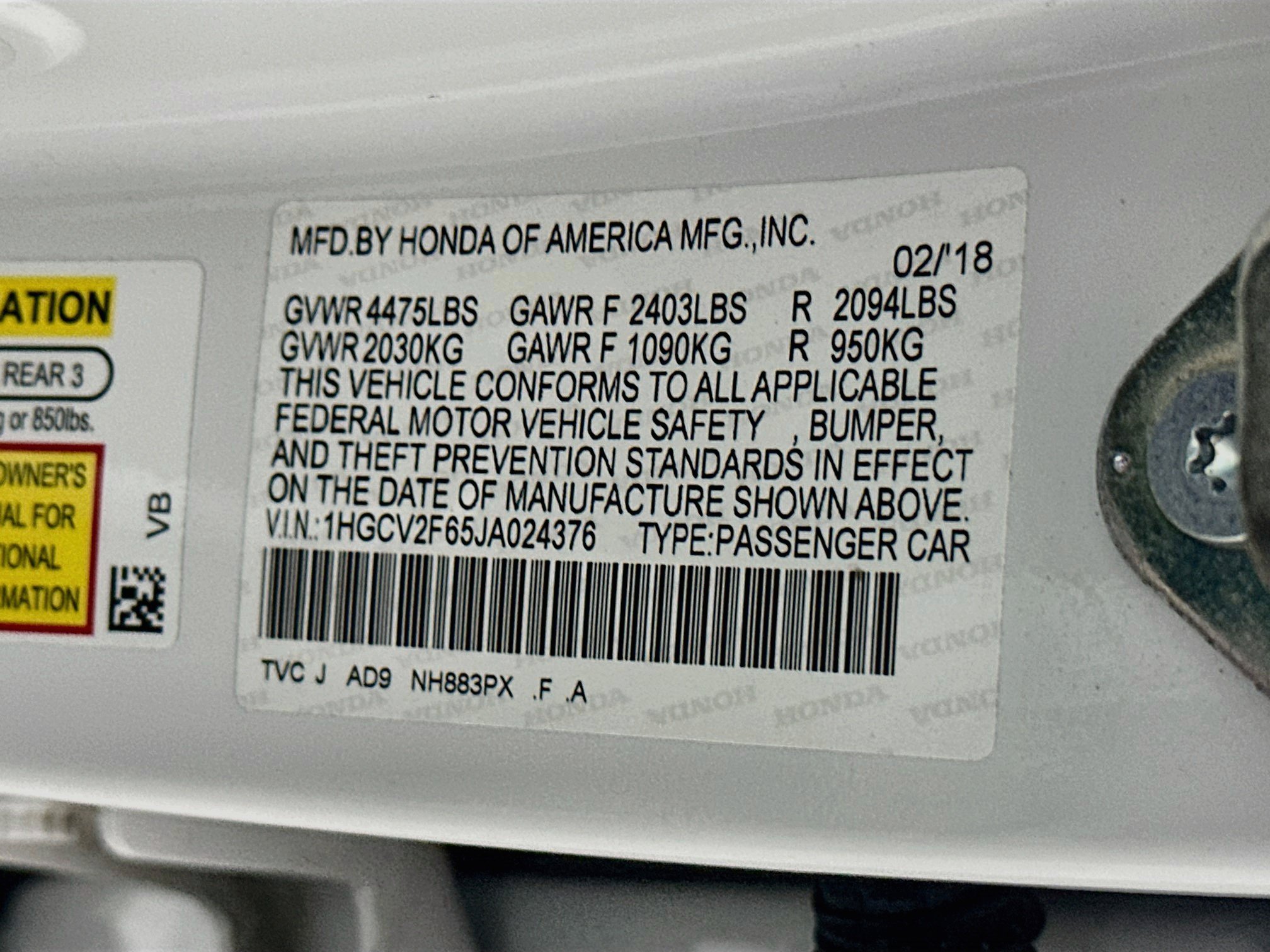 Used 2018 Honda Accord EX-L image 12