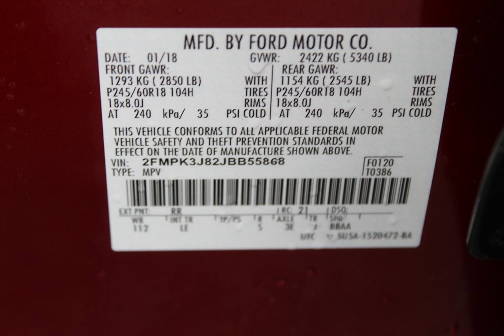 Used 2018 Ford Edge SEL w/ Equipment Group 201A image 17