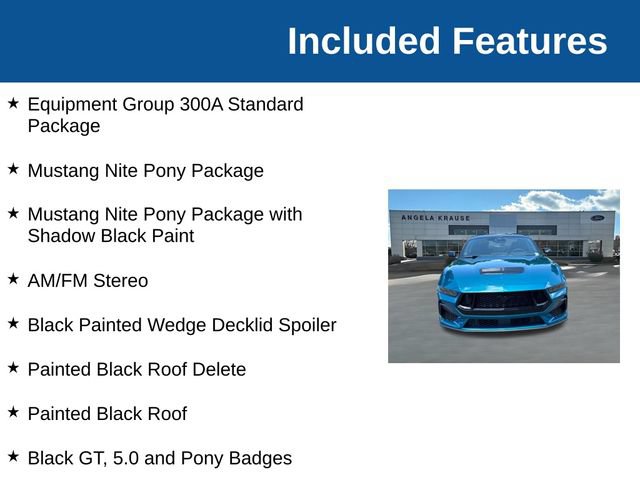 New 2026 Ford Mustang GT w/ Mustang Nite Pony Package RWD image 4