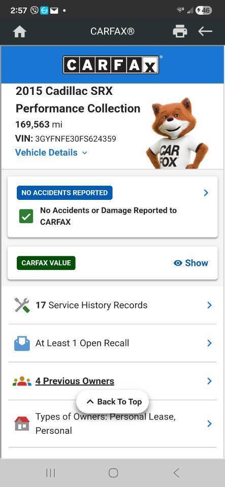Used 2015 Cadillac SRX Performance w/ Driver Awareness Package AWD/4WD image 54