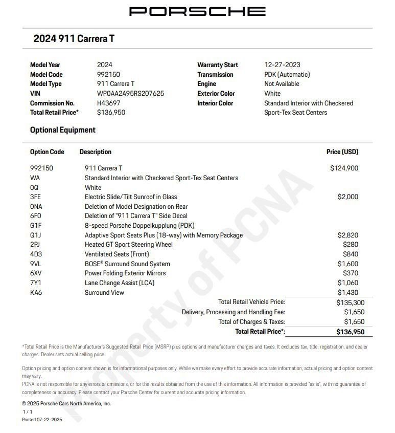 Certified 2024 Porsche 911 Carrera T image 6