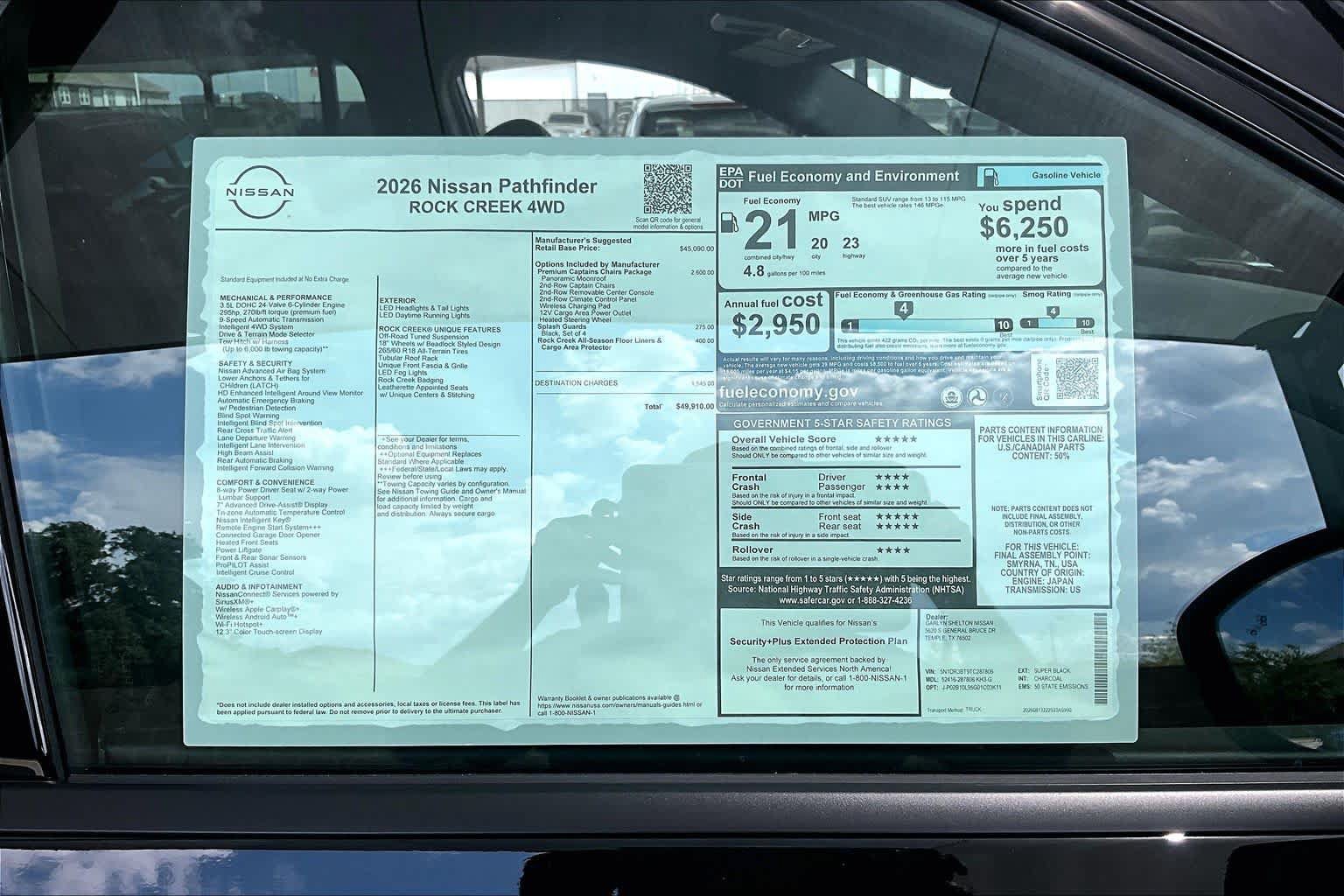 New 2026 Nissan Pathfinder Rock Creek w/ Rock Creek Premium Package AWD/4WD image 19