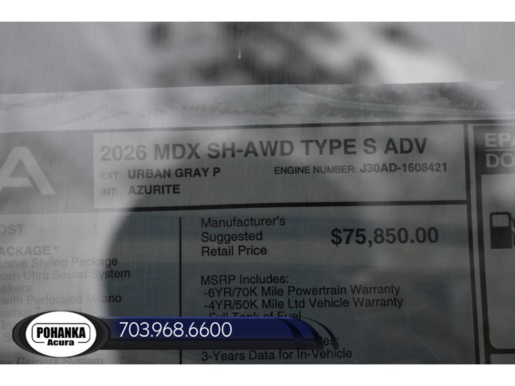 New 2026 Acura MDX Type S AWD/4WD image 40