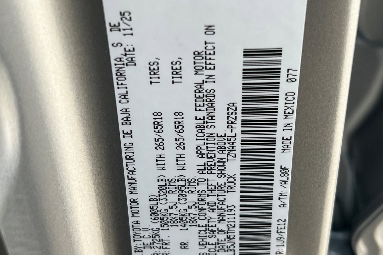 New 2026 Toyota Tacoma TRD Sport image 21