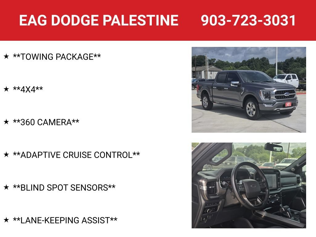Used 2023 Ford F150 Platinum w/ Equipment Group 701A High AWD/4WD image 8
