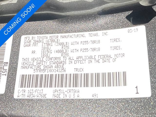 Used 2019 Toyota Tundra SR5 w/ SR5 Upgrade Package RWD image 6