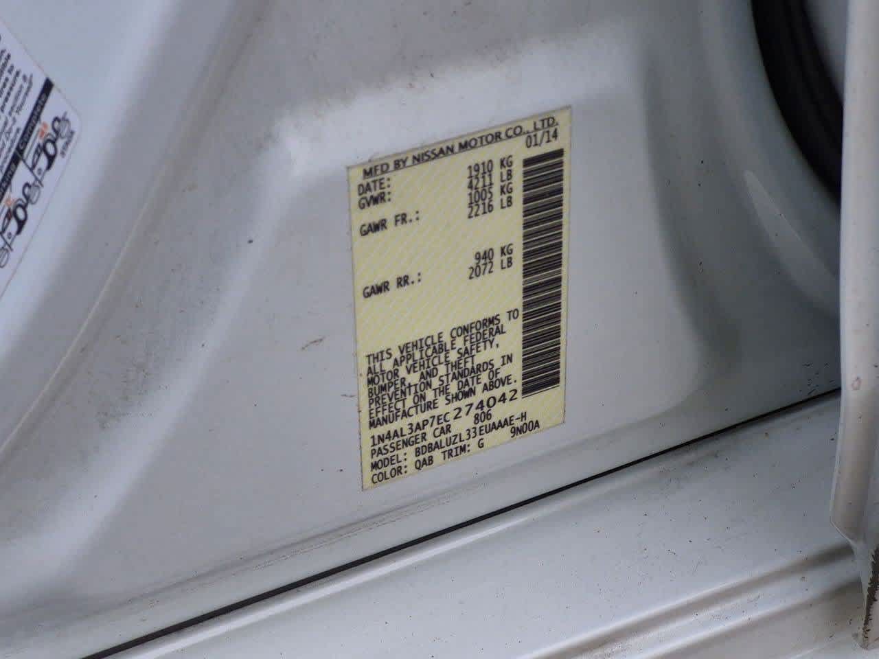 Used 2014 Nissan Altima 2.5 SV FWD image 34