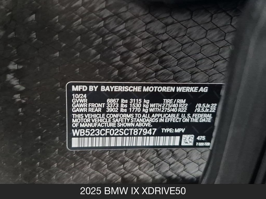Used 2025 BMW iX xDrive50 AWD/4WD image 27