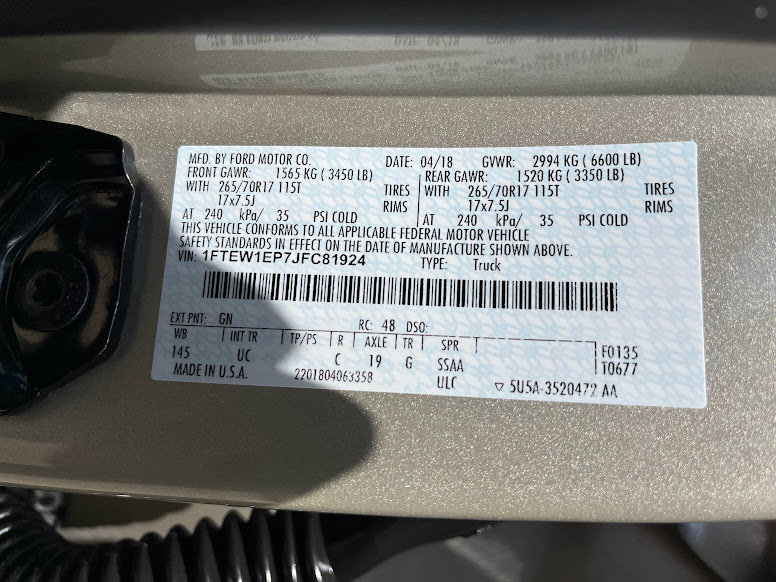 Used 2018 Ford F150 XLT w/ Equipment Group 301A Mid AWD/4WD image 7
