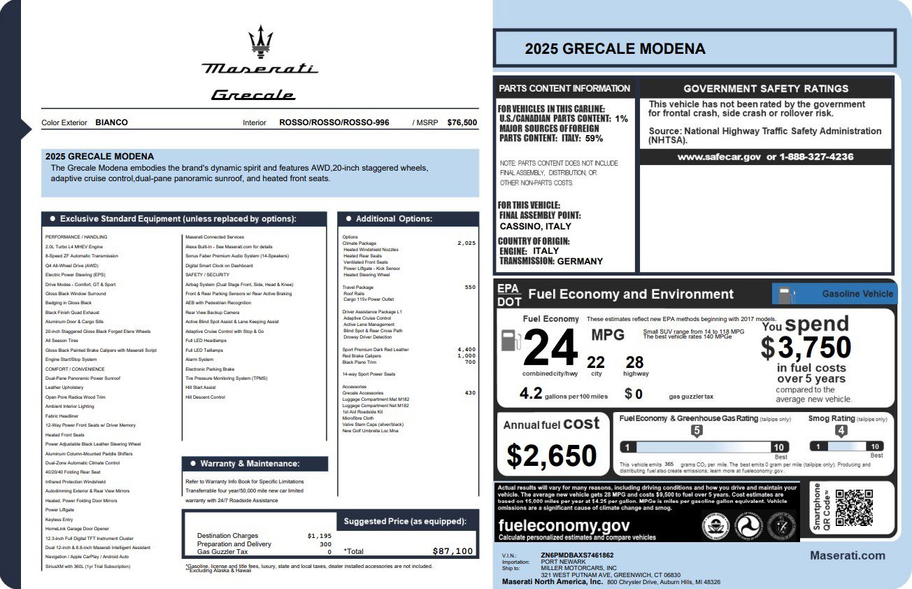 New 2025 Maserati Grecale Modena image 18