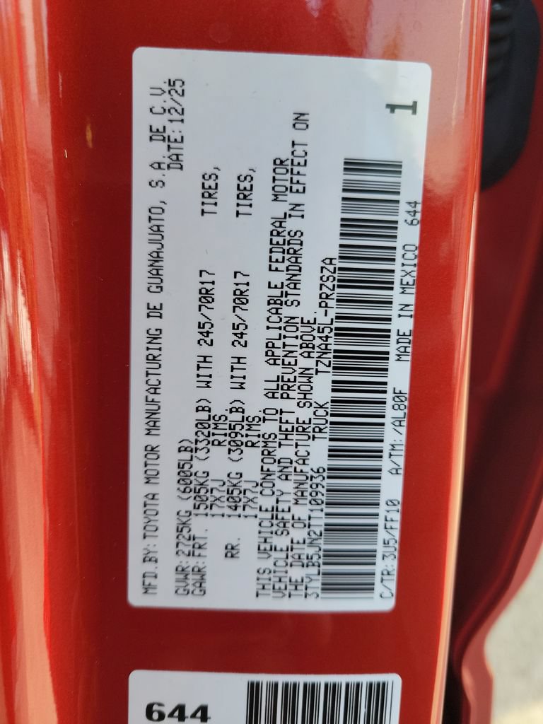 Certified 2026 Toyota Tacoma SR5 AWD/4WD image 36