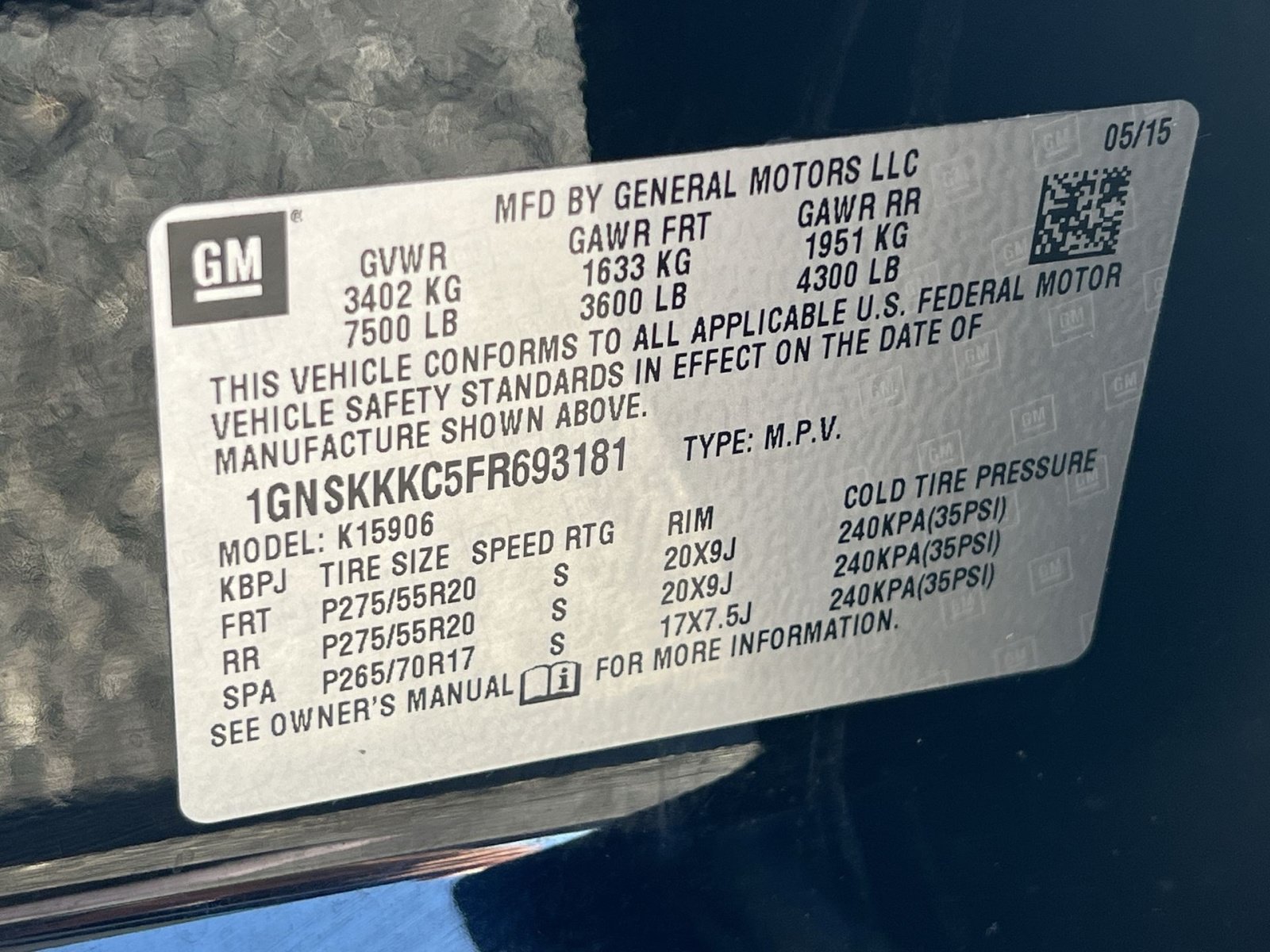 Used 2015 Chevrolet Suburban LTZ AWD/4WD image 40