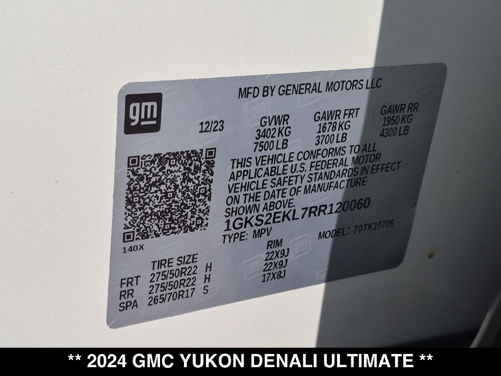 Used 2024 GMC Yukon Denali Ultimate AWD/4WD image 29
