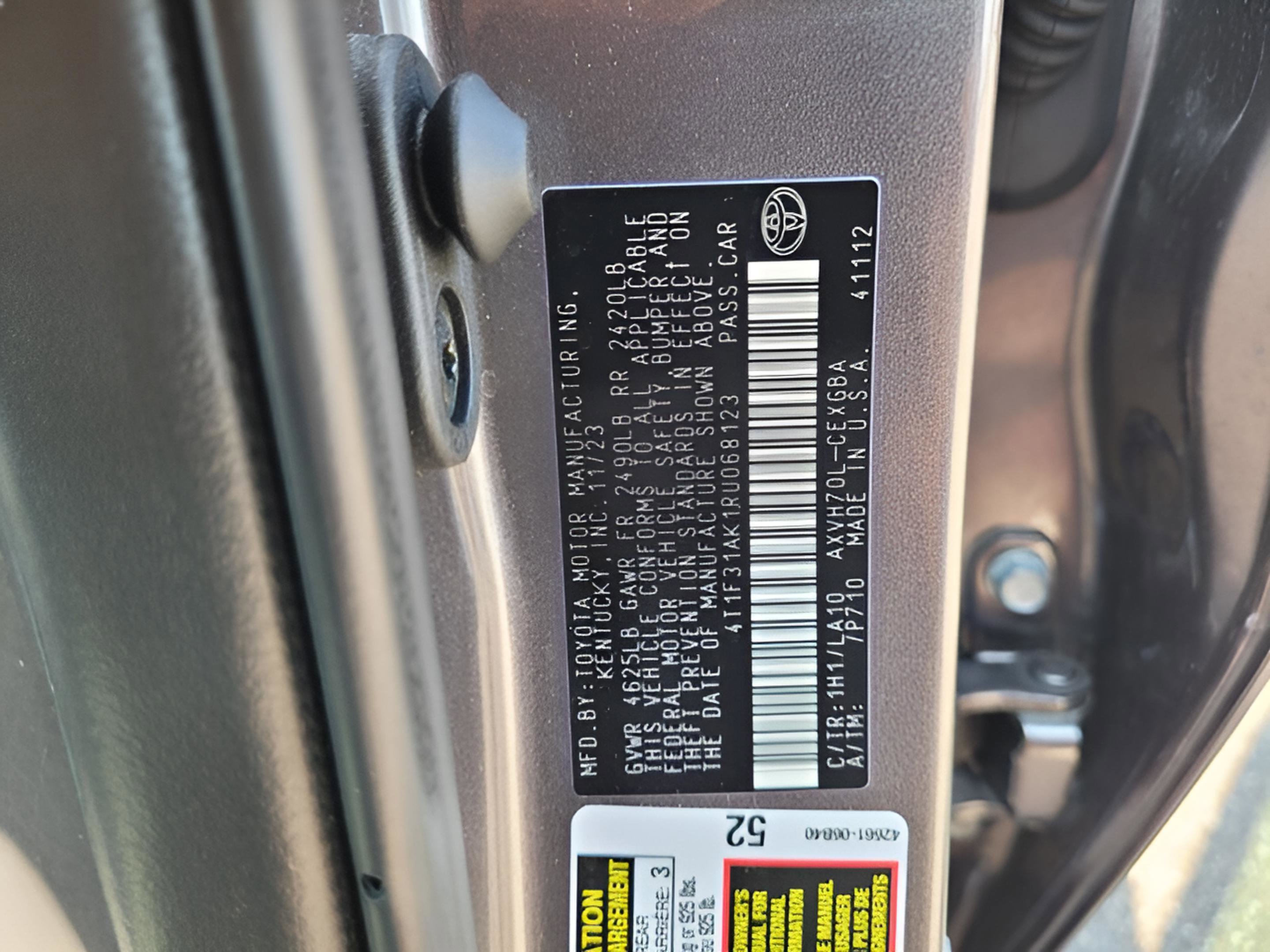 Certified 2024 Toyota Camry XLE image 32