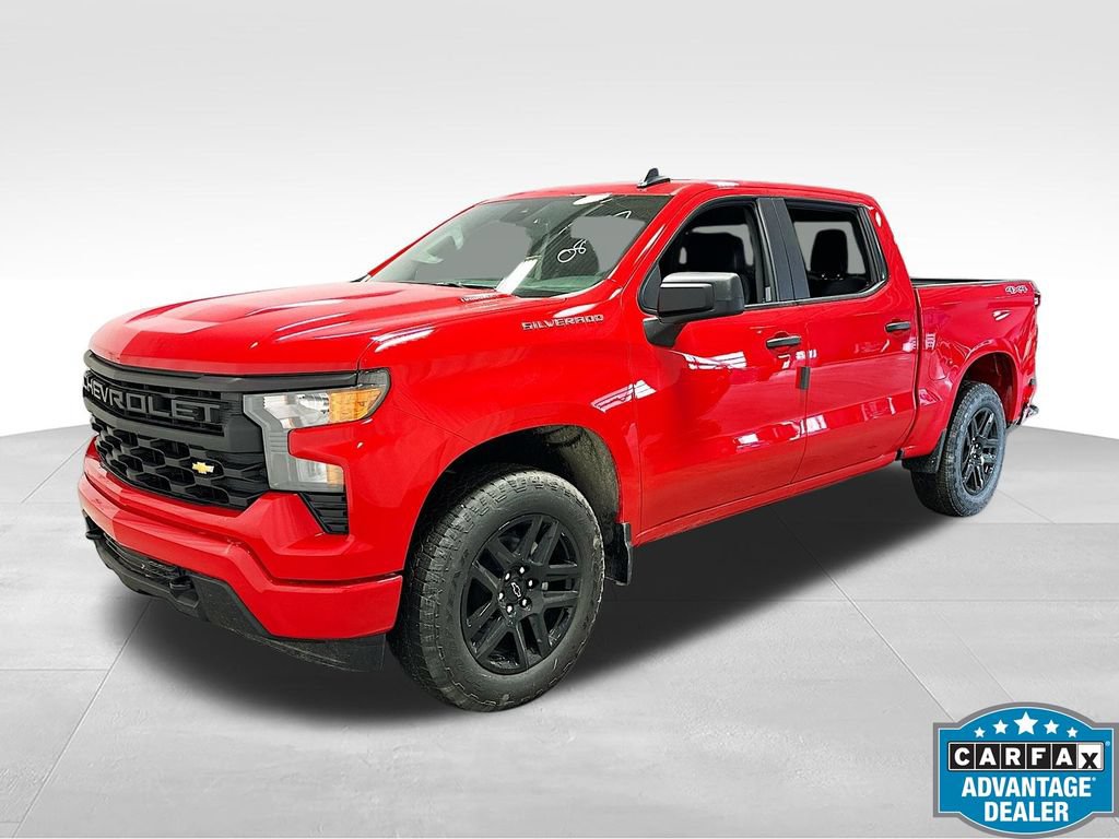 New 2026 Chevrolet Silverado 1500 Custom w/ Turbomax Blackout Package AWD/4WD image 2