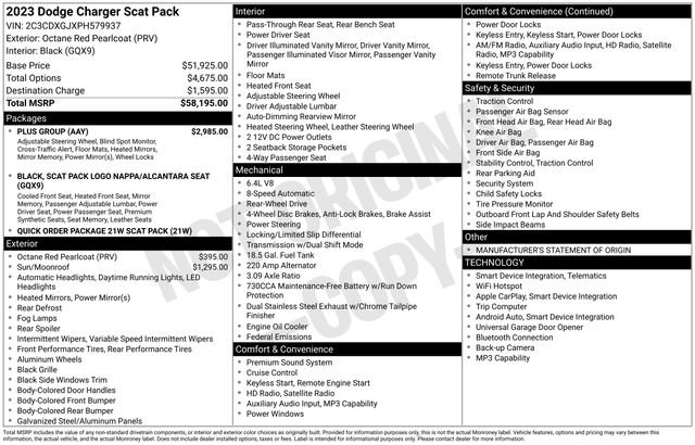 Used 2023 Dodge Charger Scat Pack w/ Plus Group RWD image 6