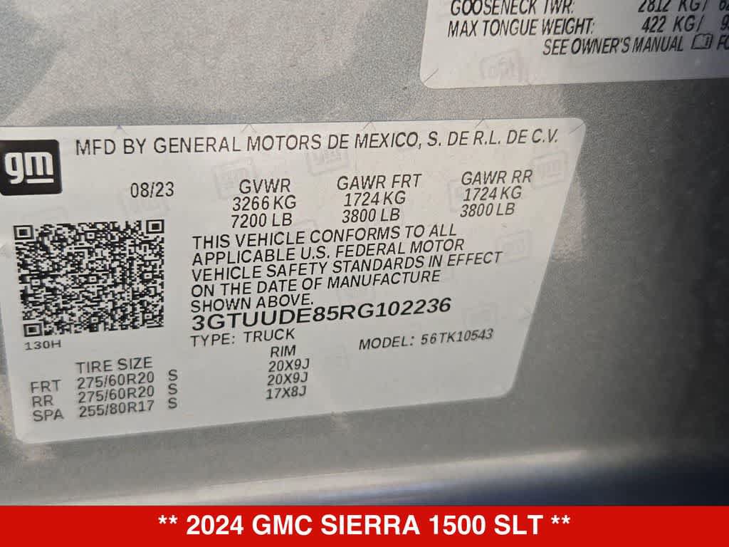Used 2024 GMC Sierra 1500 SLT w/ SLT Convenience Package AWD/4WD image 35