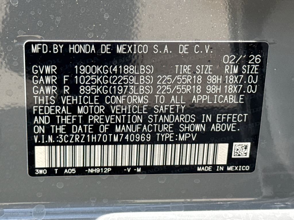 New 2026 Honda HR-V EX-L image 36