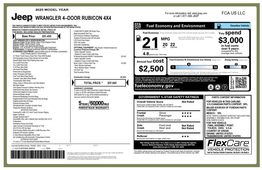 Used 2025 Jeep Wrangler Unlimited Rubicon image 3