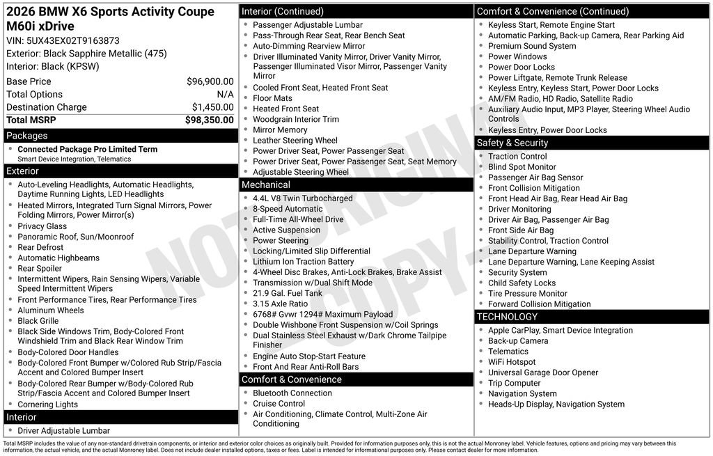 Used 2026 BMW X6 M60i image 25
