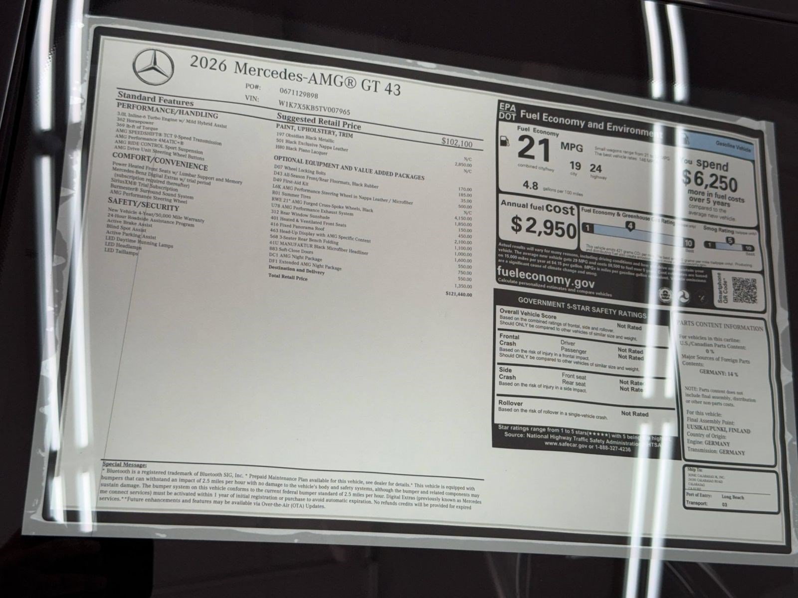 New 2026 Mercedes-Benz AMG GT 43 image 33