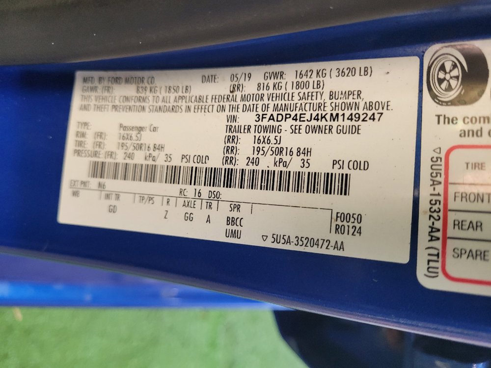 Used 2019 Ford Fiesta SE w/ Equipment Group 201A FWD image 33
