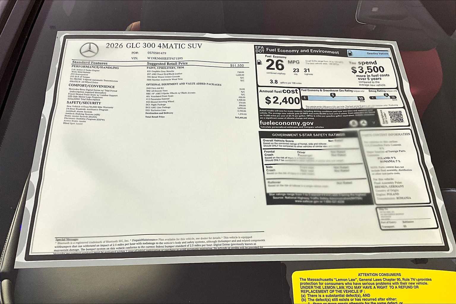 New 2026 Mercedes-Benz GLC 300 4MATIC image 18