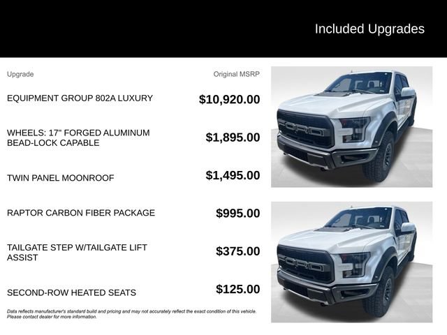 Used 2020 Ford F150 Raptor w/ Equipment Group 802A Luxury AWD/4WD image 5