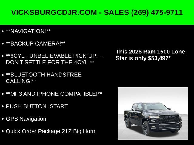 New 2026 RAM 1500 4x4 Crew Cab image 5