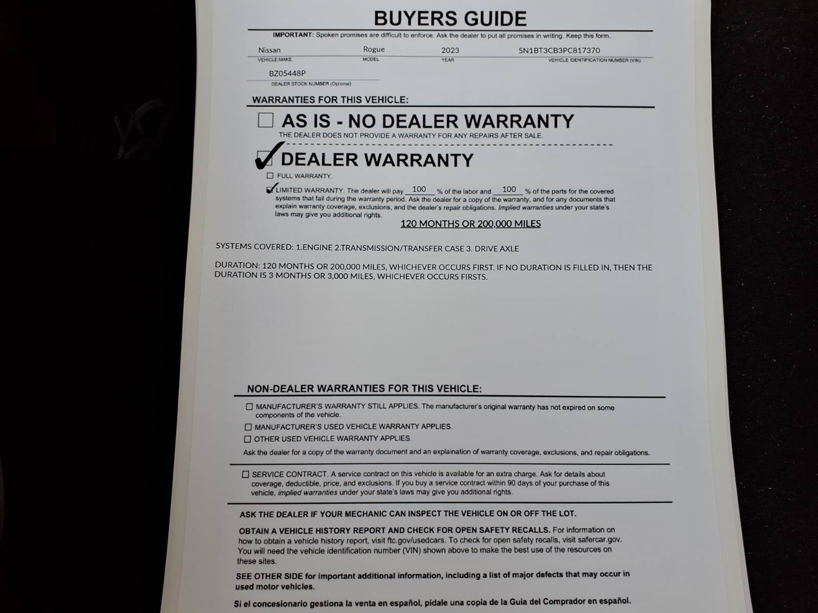 Used 2023 Nissan Rogue SL AWD/4WD image 38