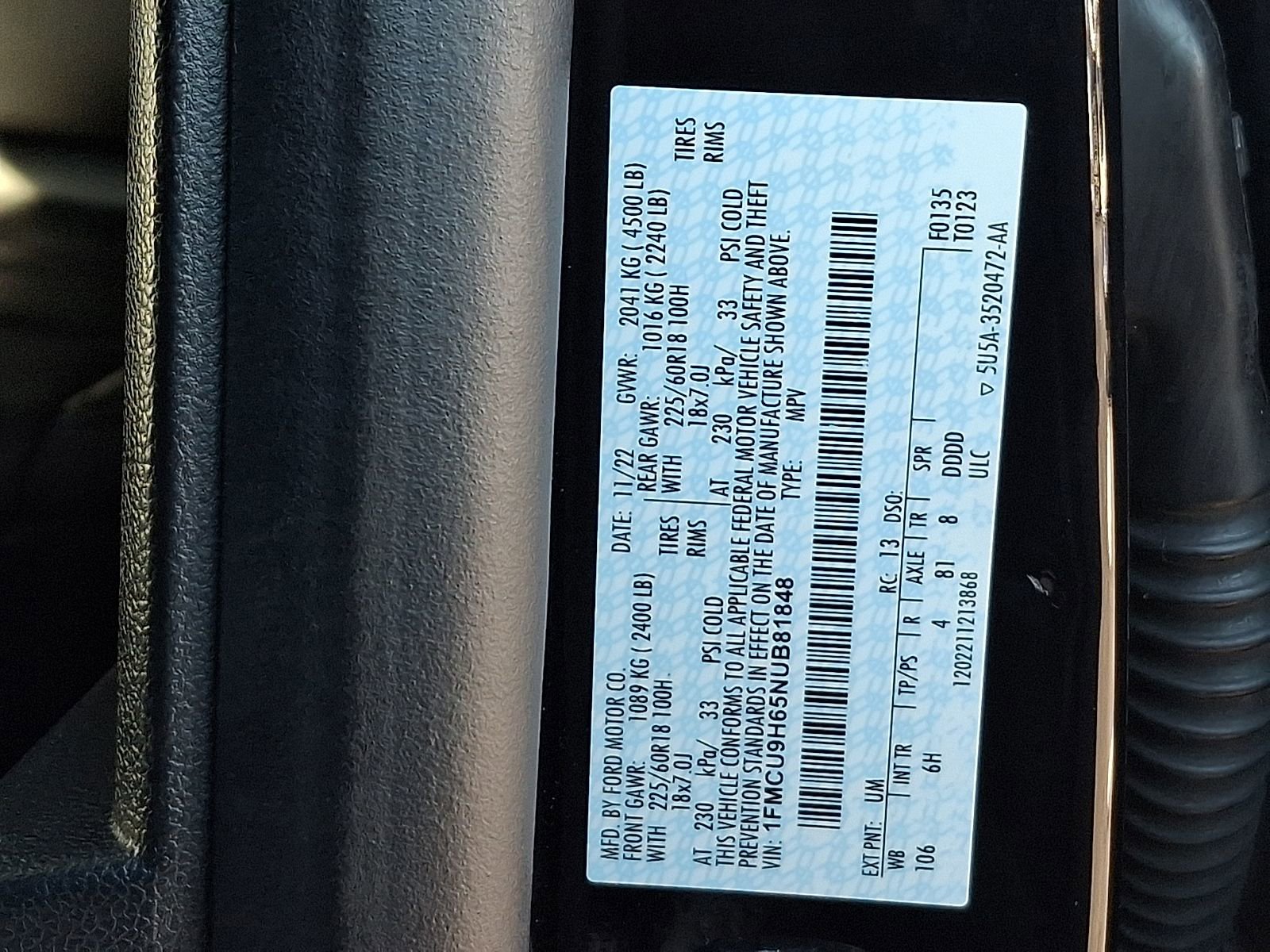 Used 2022 Ford Escape SEL AWD/4WD image 28