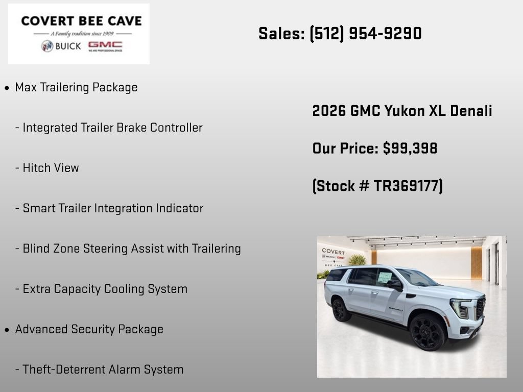 New 2026 GMC Yukon XL Denali w/ Denali Reserve Package AWD/4WD image 13