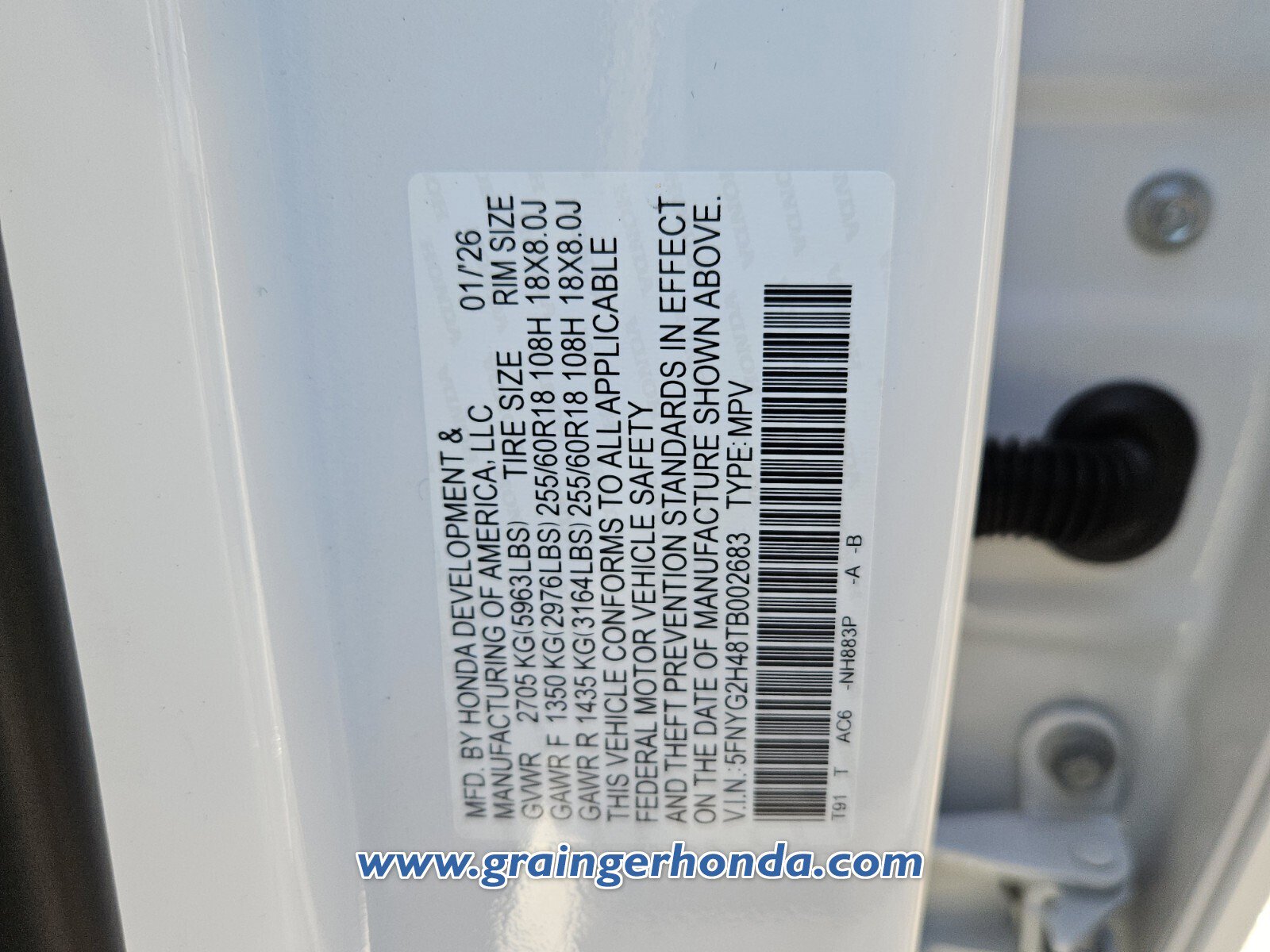 New 2026 Honda Pilot EX-L image 12