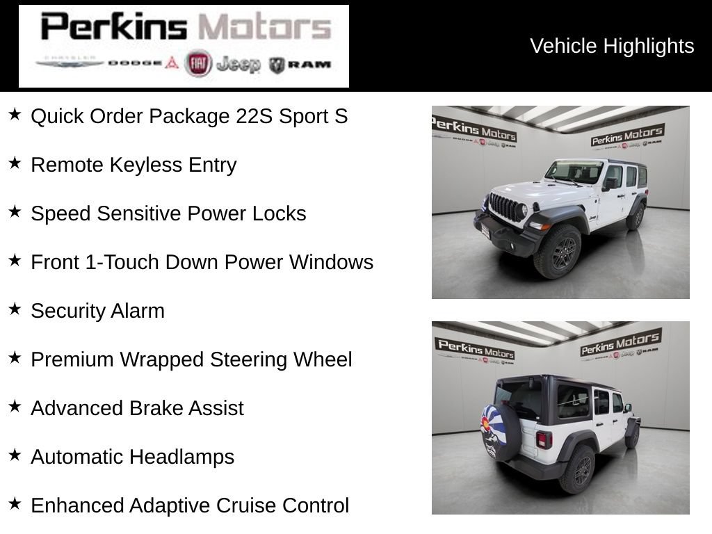 Used 2024 Jeep Wrangler Unlimited Sport AWD/4WD image 7