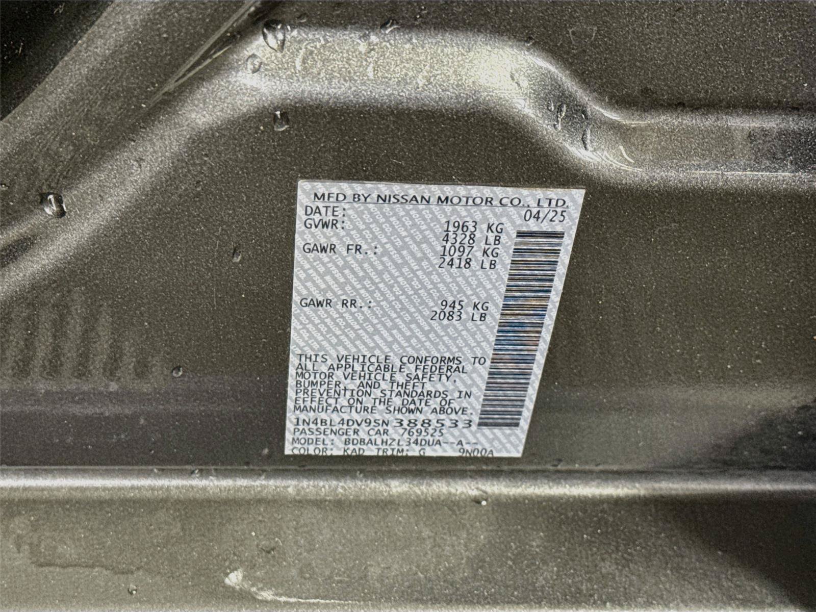 Used 2025 Nissan Altima 2.5 SV FWD image 22