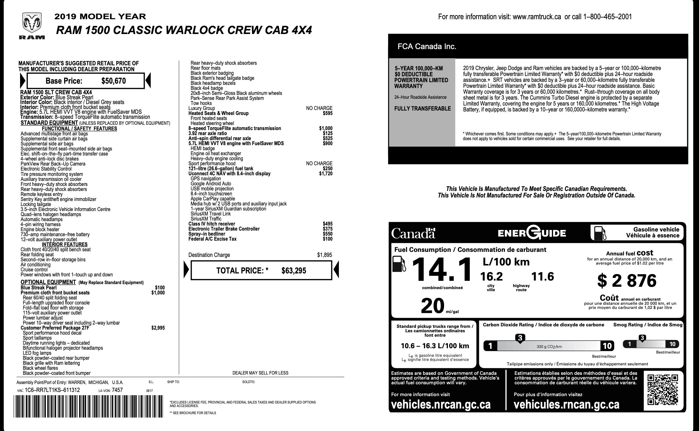 Used 2019 RAM 1500 Warlock AWD/4WD image 2