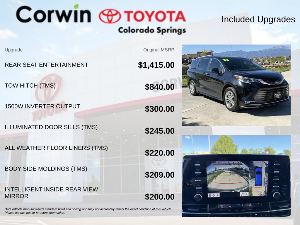 Used 2022 Toyota Sienna Platinum AWD/4WD image 4