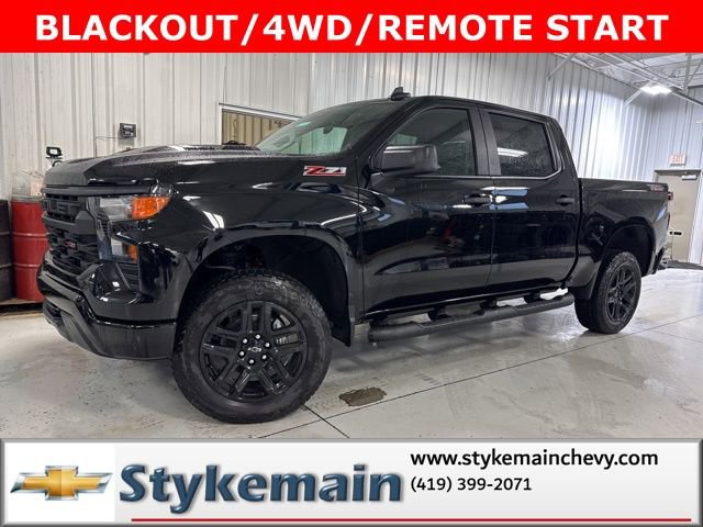 New 2026 Chevrolet Silverado 1500 Custom Trail Boss w/ Turbomax Blackout Package AWD/4WD image 1