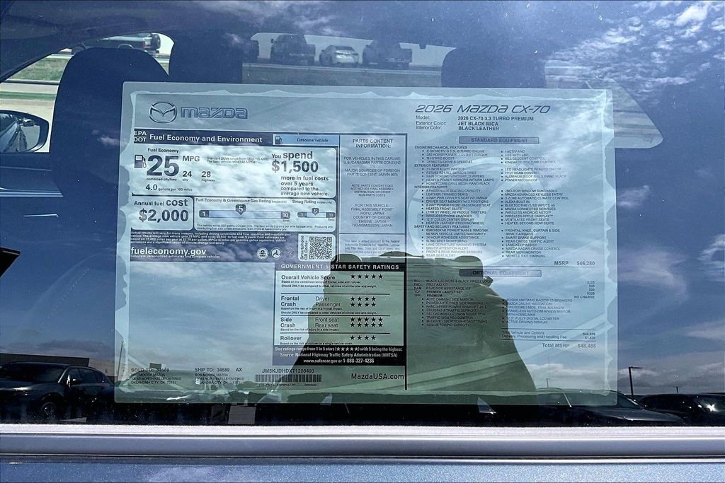 New 2026 MAZDA CX-70 3.3 Turbo w/ Premium Package AWD/4WD image 13